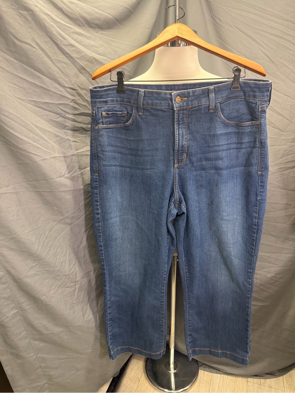 NYDJ Women's Flare Ankle Jeans in Medium Blue Wash